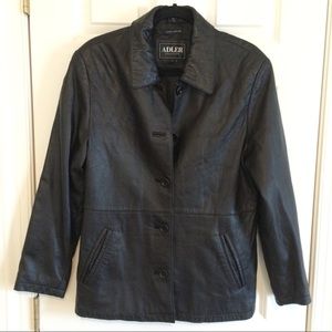 Alder genuine lamb skin leather jacket